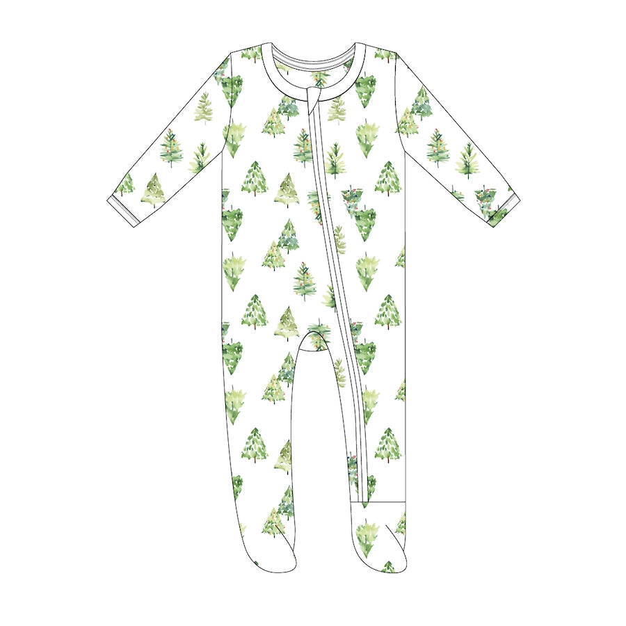 Baby Christmas Tree Bamboo onsie/sleeper