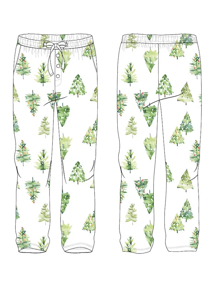 Men Christmas Tree Bamboo PANTS ONLY